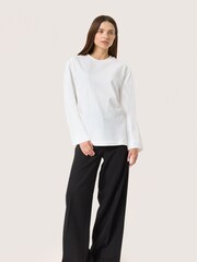 Soaked in Luxury A-line Fit Coreen Long Sleeve 100% Cotton T-Shirt - Image 3 of 6