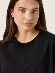 Soaked in Luxury A-line Fit Coreen Long Sleeve 100% Cotton T-Shirt - Image 4 of 6