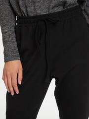 Kaffe Linda Casual High Waisted Black Trousers - Image 3 of 7