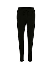 Kaffe Linda Casual High Waisted Black Trousers - Image 4 of 7