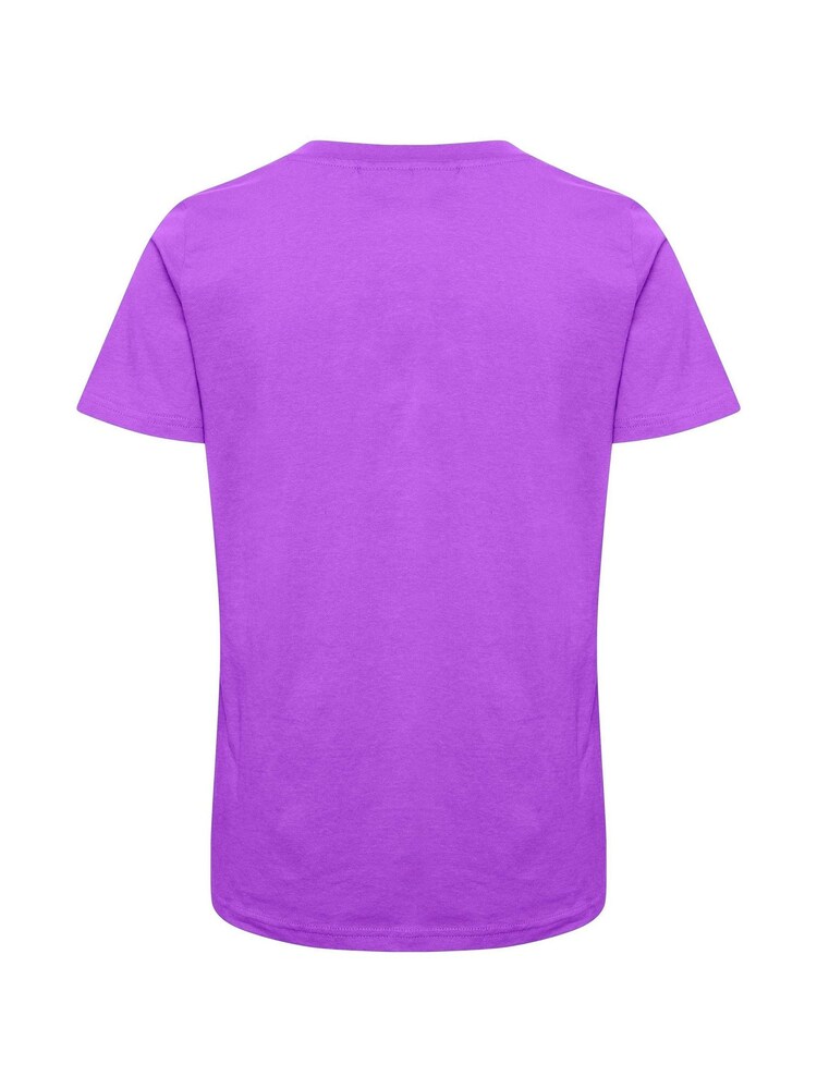 Kaffe Purple Marin Short Sleeve 100% Cotton T-Shirt - Image 6 of 6 Kaffe Purple Marin Short Sleeve 100% Cotton T-Shirt - Image 6 of 6