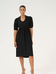 Kaffe KAveneda V-Neck Short Puff Sleeve Dress - Image 3 of 6