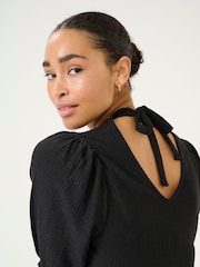 Kaffe KAveneda V-Neck Short Puff Sleeve Dress - Image 4 of 6