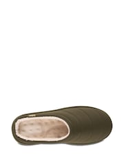 Totes Green Mens Isotoner Sport Quilted Mule Slippers - Image 3 of 5