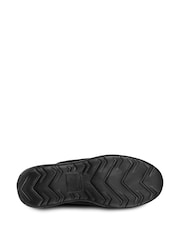 Totes Black Mens Isotoner Textured Isoflex Mule Slippers - Image 4 of 5