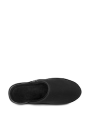 Totes Black Mens Isotoner Textured Isoflex Mule Slippers - Image 5 of 5