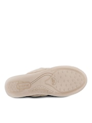 Totes Ladies Isotoner Sparkle Velour Mule Slippers - Imagen 3 de 5