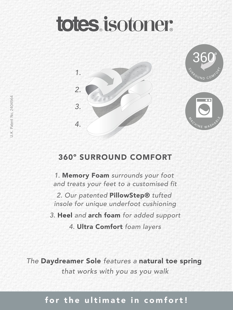 Pantuflas tipo botín con talón completo y diseño de pompones para mujer Isotoner de Totes - Imagen 5 de 5 Pantuflas tipo botín con talón completo y diseño de pompones para mujer Isotoner de Totes - Imagen 5 de 5