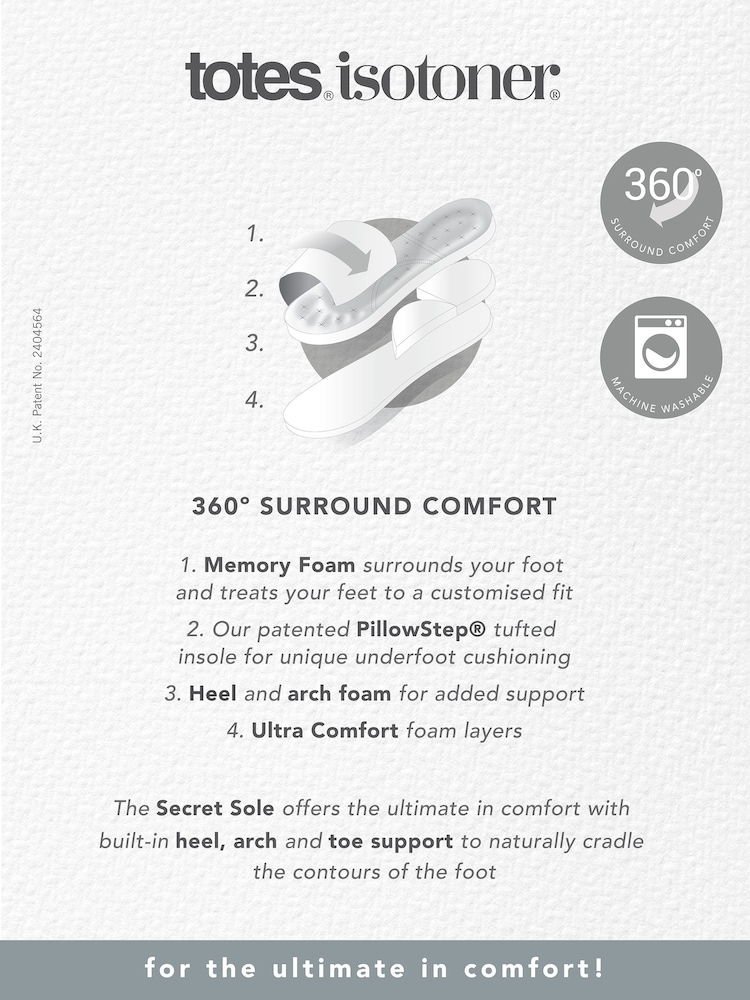 Natural - Zapatillas de casa verdes de felpa Isotoner Popcorn de Totes - Imagen 5 de 5 Natural - Zapatillas de casa verdes de felpa Isotoner Popcorn de Totes - Imagen 5 de 5