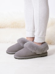 Gris - Botines de ante auténtico para mujer Isotoner de Totes - Imagen 1 de 5