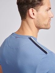 U.S. Polo Assn. Mens Blue Taped Interlock 100% Cotton T-Shirt - Image 5 of 5