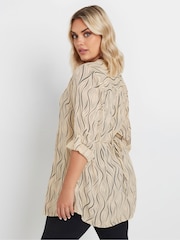 Yours Curve Natural Pintuck Blouse - Image 2 of 5
