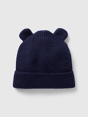 Azul marino - Gorro con diseño de oso en CashSoft de Gap (recién nacido - 3 años) - Imagen 1 de 1