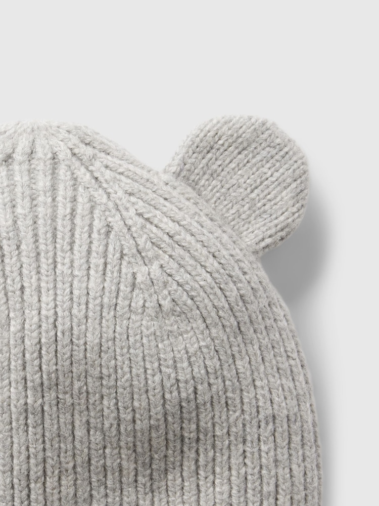 Gris - Gorro con diseño de oso en CashSoft de Gap (recién nacido - 3 años) - Imagen 2 de 2