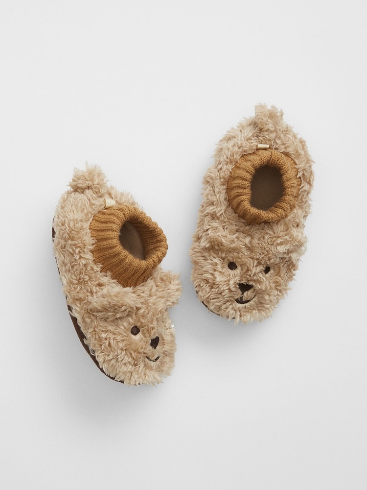 Gap Brown Bear Slippers - Image 1 of 1 Gap Brown Bear Slippers - Image 1 of 1