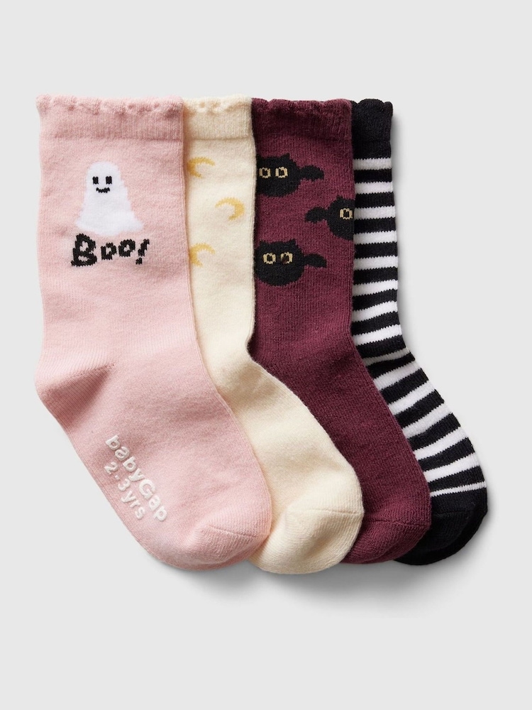 Gap Halloween Ruffle Crew nogavice 4 Pack (Novorojenček-5leto) - Slika 1 iz 1