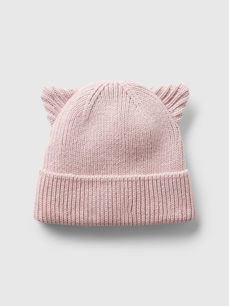 Gap Pink Cat Ear Beanie (Newborn-3yrs) - Image 1 of 1