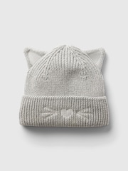 Gap Grey Cat Ear Beanie (Newborn-3yrs) - Image 1 of 1