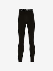 River Island Black Girls Logo Waistband Leggings 3 Pack - Image 3 of 3