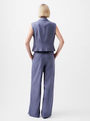 French Connection Grey Fiorella PIN Stripe Waistcoat - Image 2 of 4