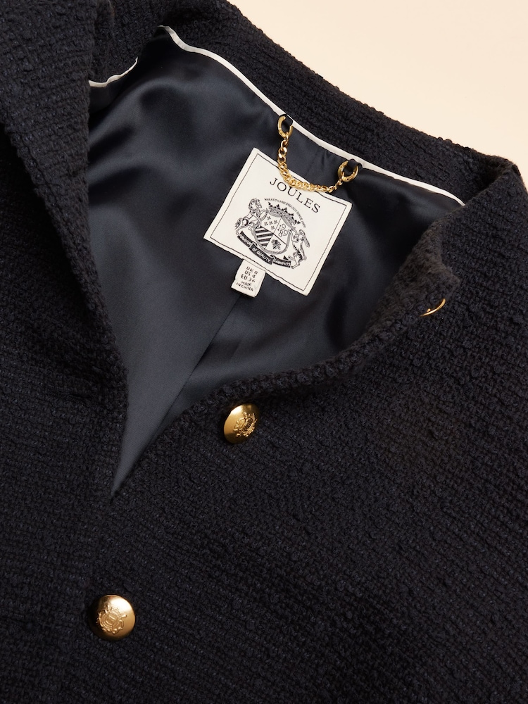 Темно-синий - Куртка из ткани букле Joules Hampstead - Изображение 7 из 7