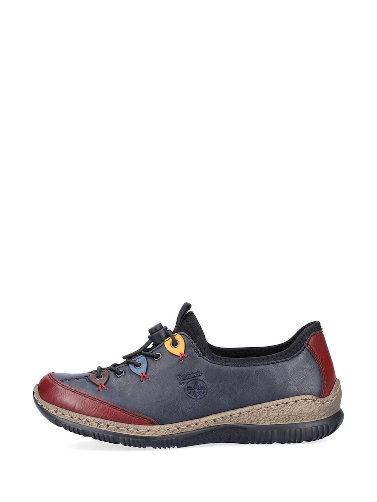Rieker Womens Blue Elasticated Shoes - Image 1 of 10