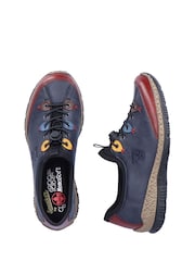 Rieker Womens Blue Elasticated Shoes - Image 4 of 10