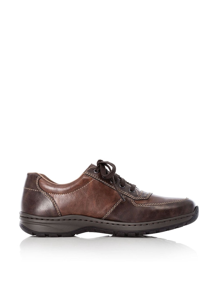 Rieker Mens Zipper Brown Shoes - Image 1 of 7 Rieker Mens Zipper Brown Shoes - Image 1 of 7