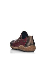 Rieker Womens Red Zipper Shoes - Image 2 of 10