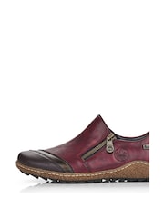 Rieker Womens Red Zipper Shoes - Image 6 of 10