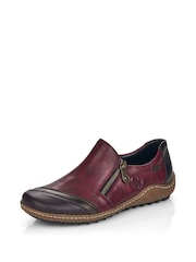 Rieker Womens Red Zipper Shoes - Image 7 of 10