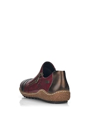 Rieker Womens Red Zipper Shoes - Image 8 of 10
