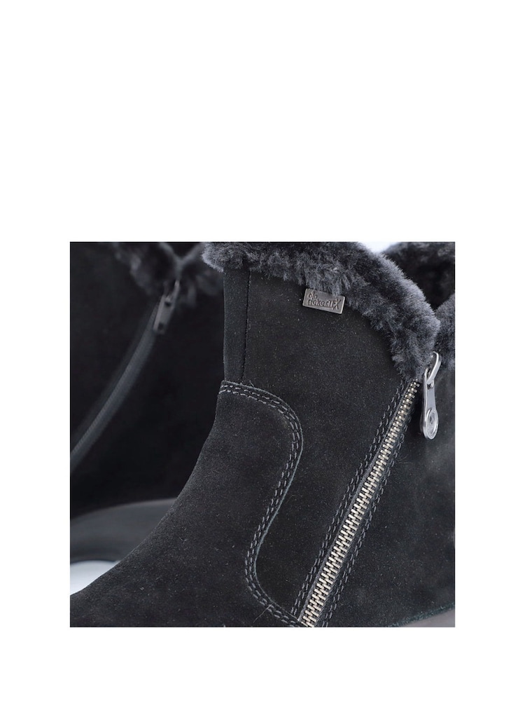 Rieker Womens Zipper Black Boots - Image 10 of 10