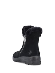 Rieker Womens Zipper Black Boots - Image 5 of 10