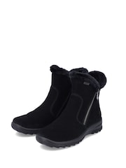 Rieker Womens Zipper Black Boots - Image 6 of 10