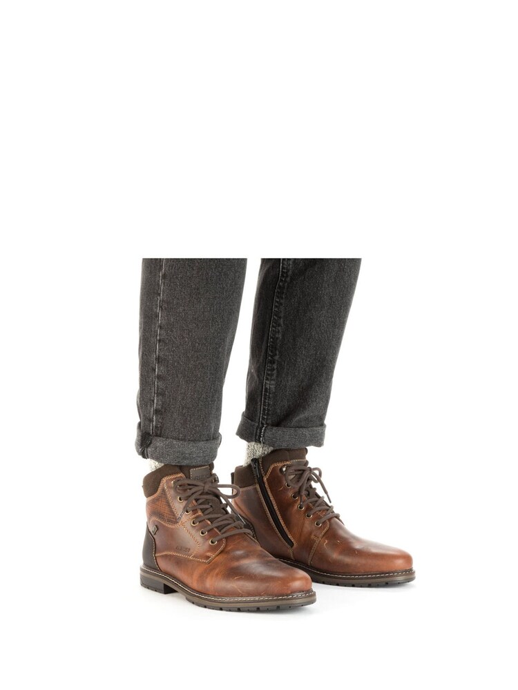 Rieker Herren Stiefel mit Reissverschluss, Braun - Bild 1 von 16 Rieker Herren Stiefel mit Reissverschluss, Braun - Bild 1 von 16
