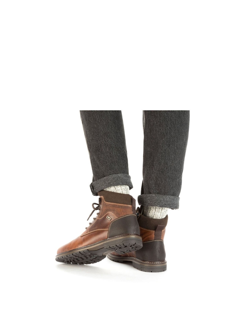 Rieker Herren Stiefel mit Reissverschluss, Braun - Bild 2 von 16 Rieker Herren Stiefel mit Reissverschluss, Braun - Bild 2 von 16