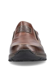 Rieker Mens Elasticated Brown Shoes - Image 6 of 11