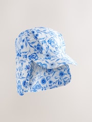 Blue Floral Swim Cap (3mths-10yrs) - Image 3 of 5