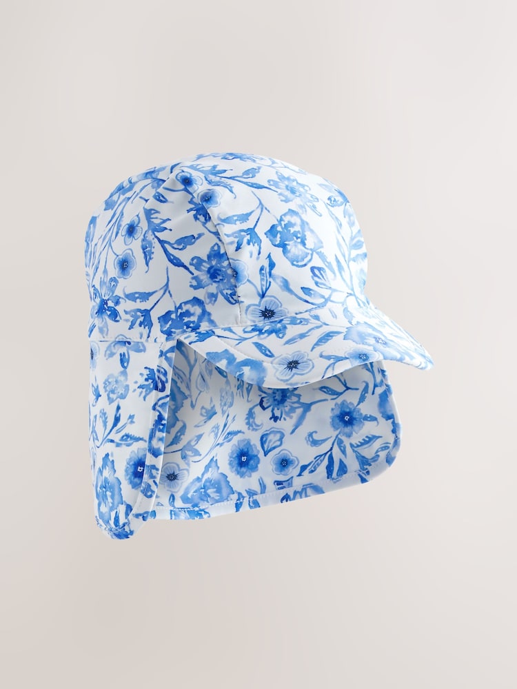 Floral bleu - Casquette de bain (3mois-10ans) - Image 3 of 5