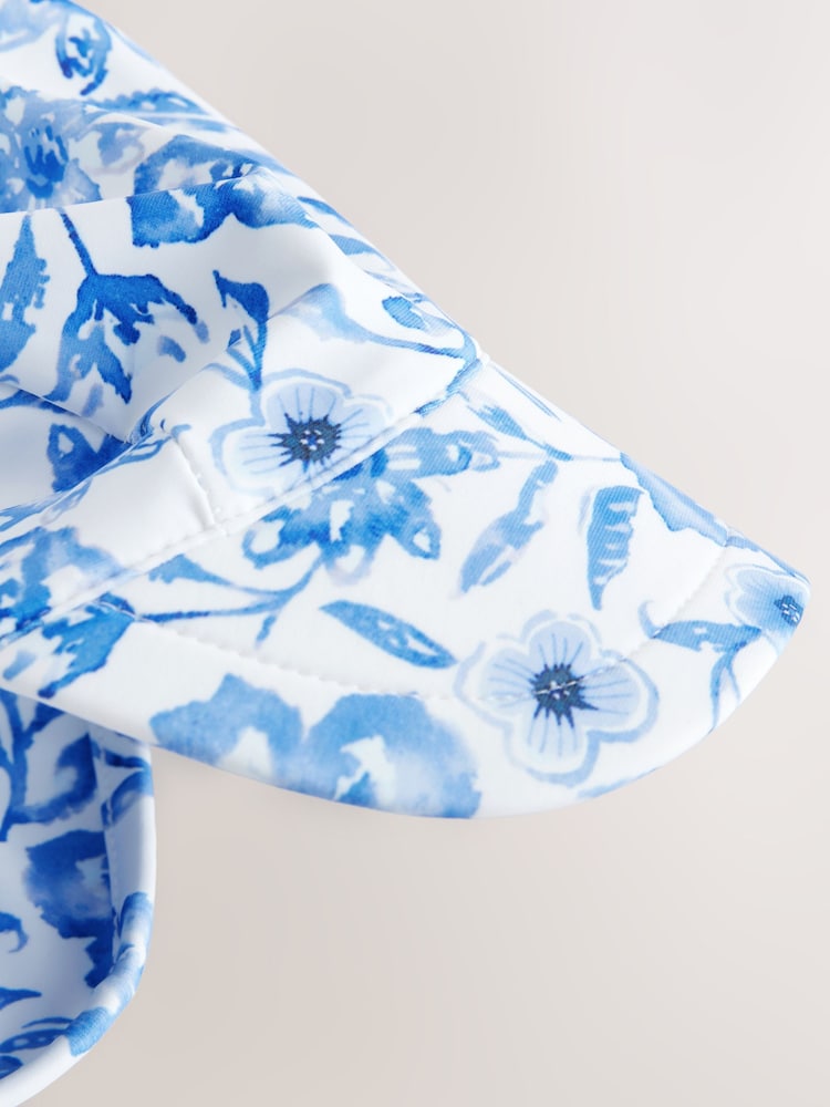 Floral bleu - Casquette de bain (3mois-10ans) - Image 4 of 5