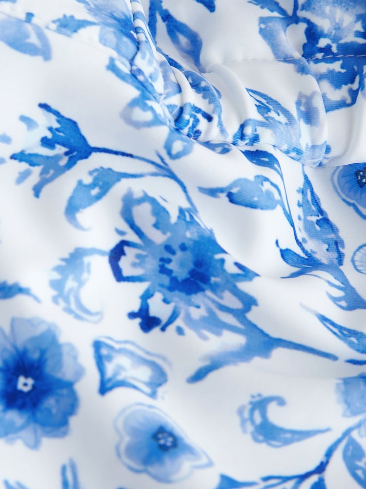 Blue Floral Swim Cap (3mths-10yrs) - Image 5 of 5