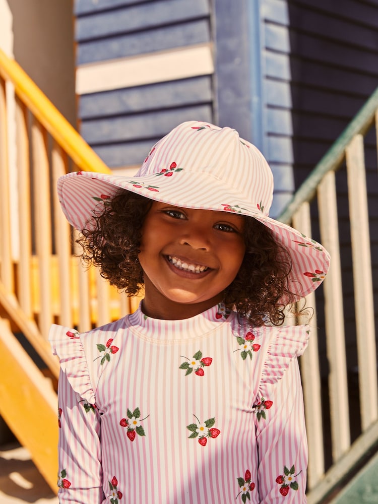 Pink Strawberry Swim Hat (3mths-10yrs) - Image 1 of 6