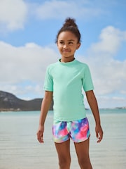 Aqua Blue Rash Vest (3-16yrs) - Image 1 of 6