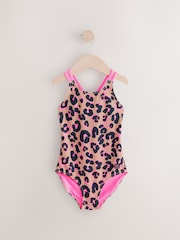 Animal Double Strap Swimsuit (3-16yrs) - Image 5 of 8