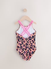 Animal Double Strap Swimsuit (3-16yrs) - Image 6 of 8