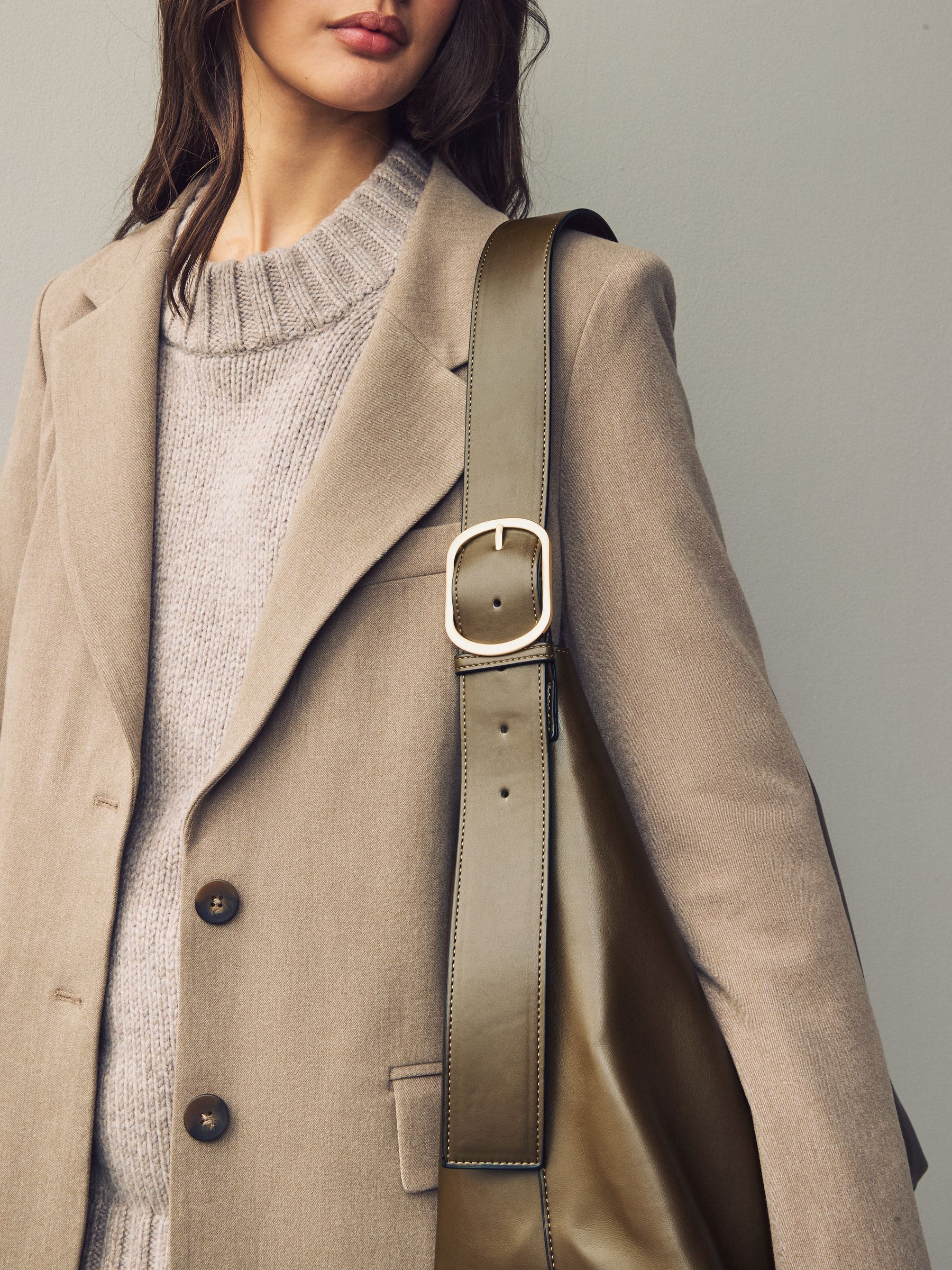 Buy Khaki Green Buckle Shoulder Bag from the Next UK online shop