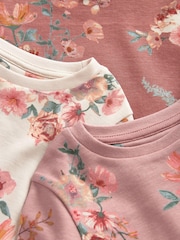 Neutral Floral Pyjamas 3 Pack (9mths-16yrs) - Image 10 of 11