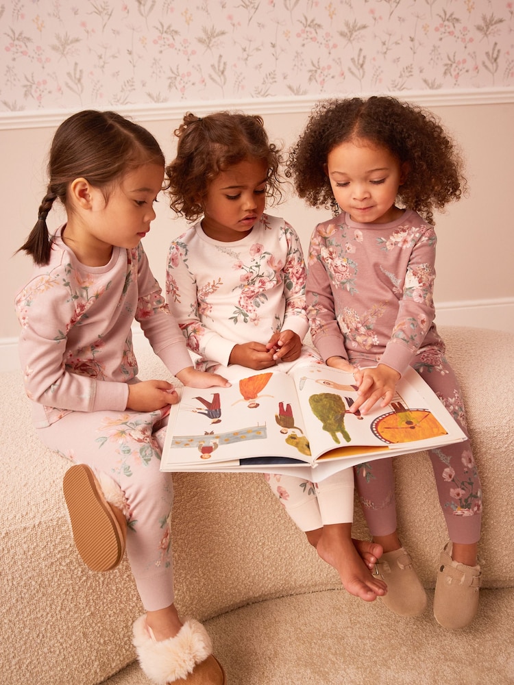 Neutral Floral Pyjamas 3 Pack (9mths-16yrs) - Image 2 of 11 Neutral Floral Pyjamas 3 Pack (9mths-16yrs) - Image 2 of 11