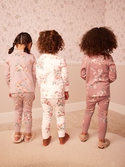 Neutral Floral Pyjamas 3 Pack (9mths-16yrs) - Image 3 of 11